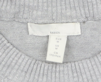 Womens UK Size 12 H&M Grey Pullover Jumper