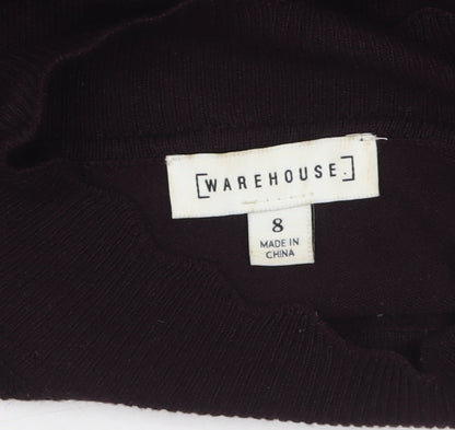 Womens UK Size 8 Warehouse Black Pullover Jumper