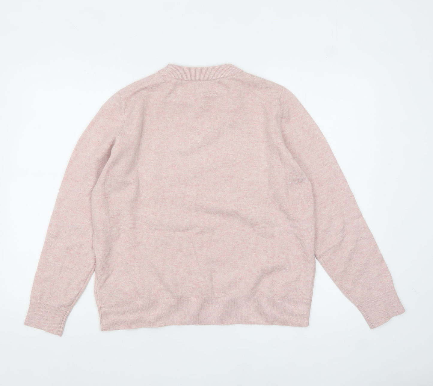 Womens UK Size M Marks and Spencer Pink Pullover Jumper