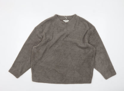 Womens UK Size L Marks and Spencer Grey Pullover Jumper