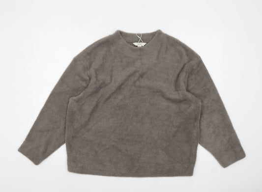 Womens UK Size L Marks and Spencer Grey Pullover Jumper