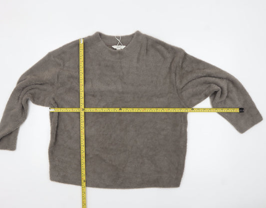 Womens UK Size L Marks and Spencer Grey Pullover Jumper