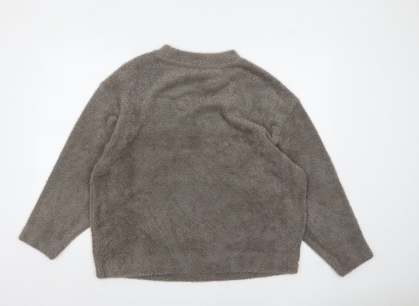 Womens UK Size L Marks and Spencer Grey Pullover Jumper