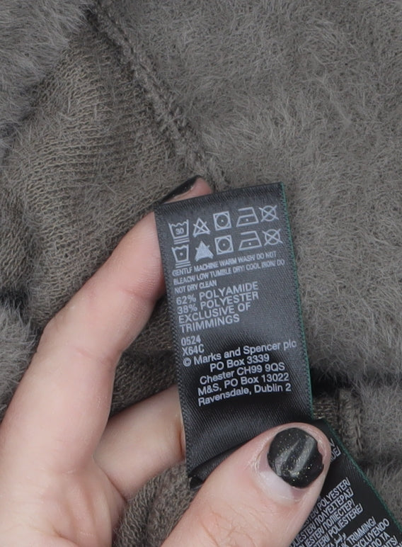 Womens UK Size L Marks and Spencer Grey Pullover Jumper