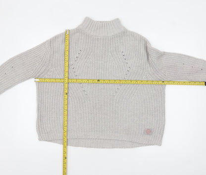 Womens UK Size S Superdry Grey Pullover Jumper