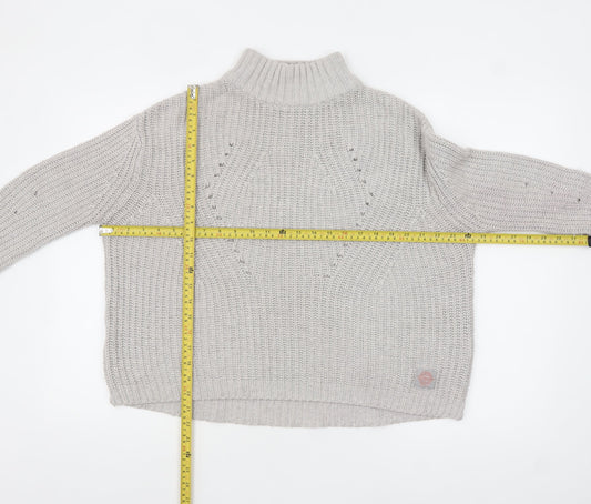 Womens UK Size S Superdry Grey Pullover Jumper