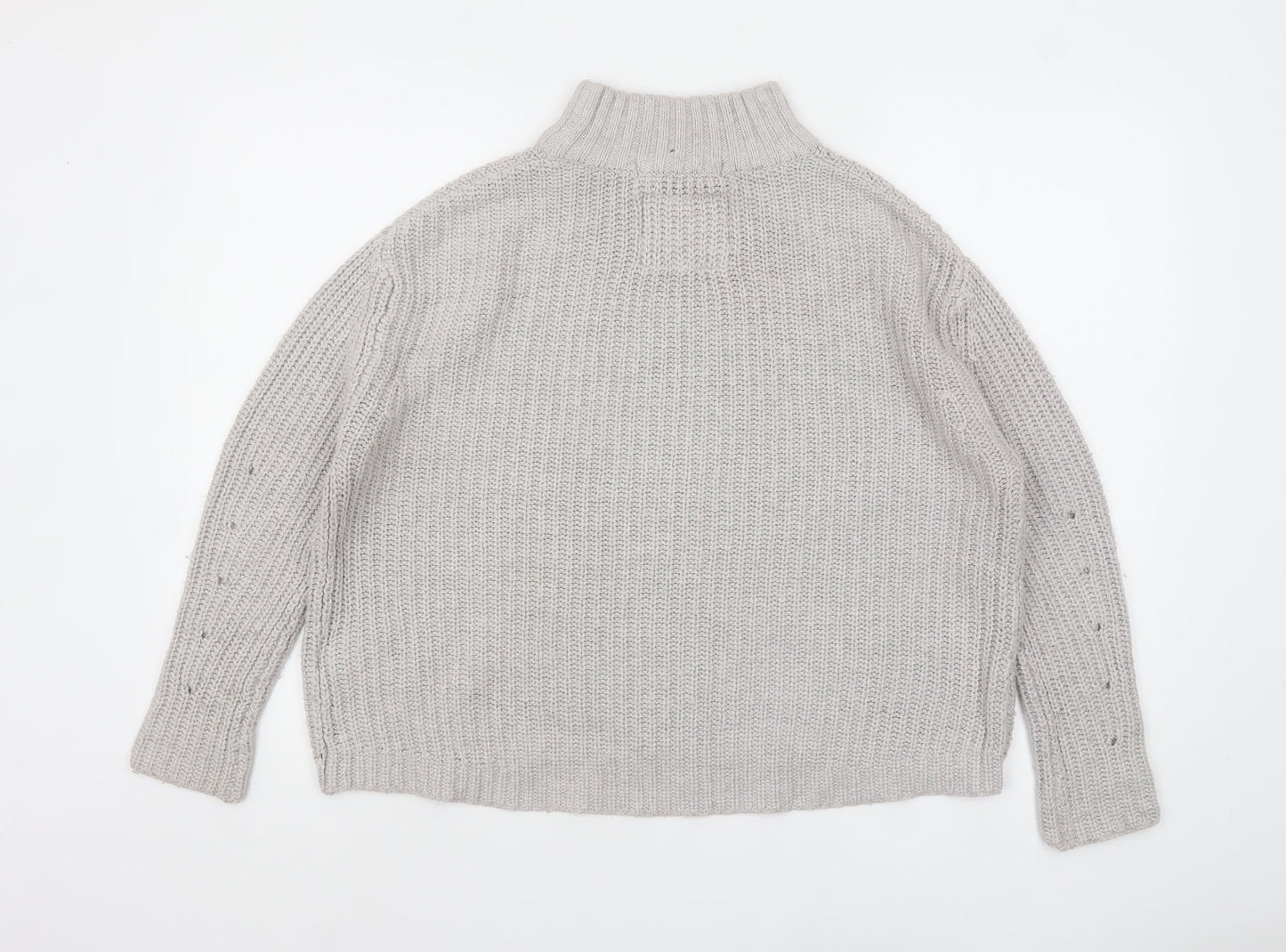 Womens UK Size S Superdry Grey Pullover Jumper