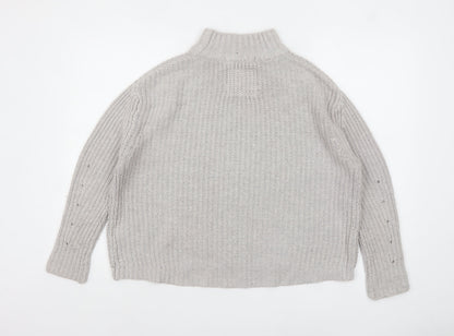 Womens UK Size S Superdry Grey Pullover Jumper