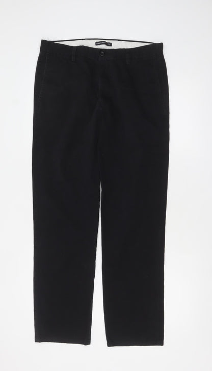 Mens UK Size M DOCKERS Slim Fit Chino Black Trousers