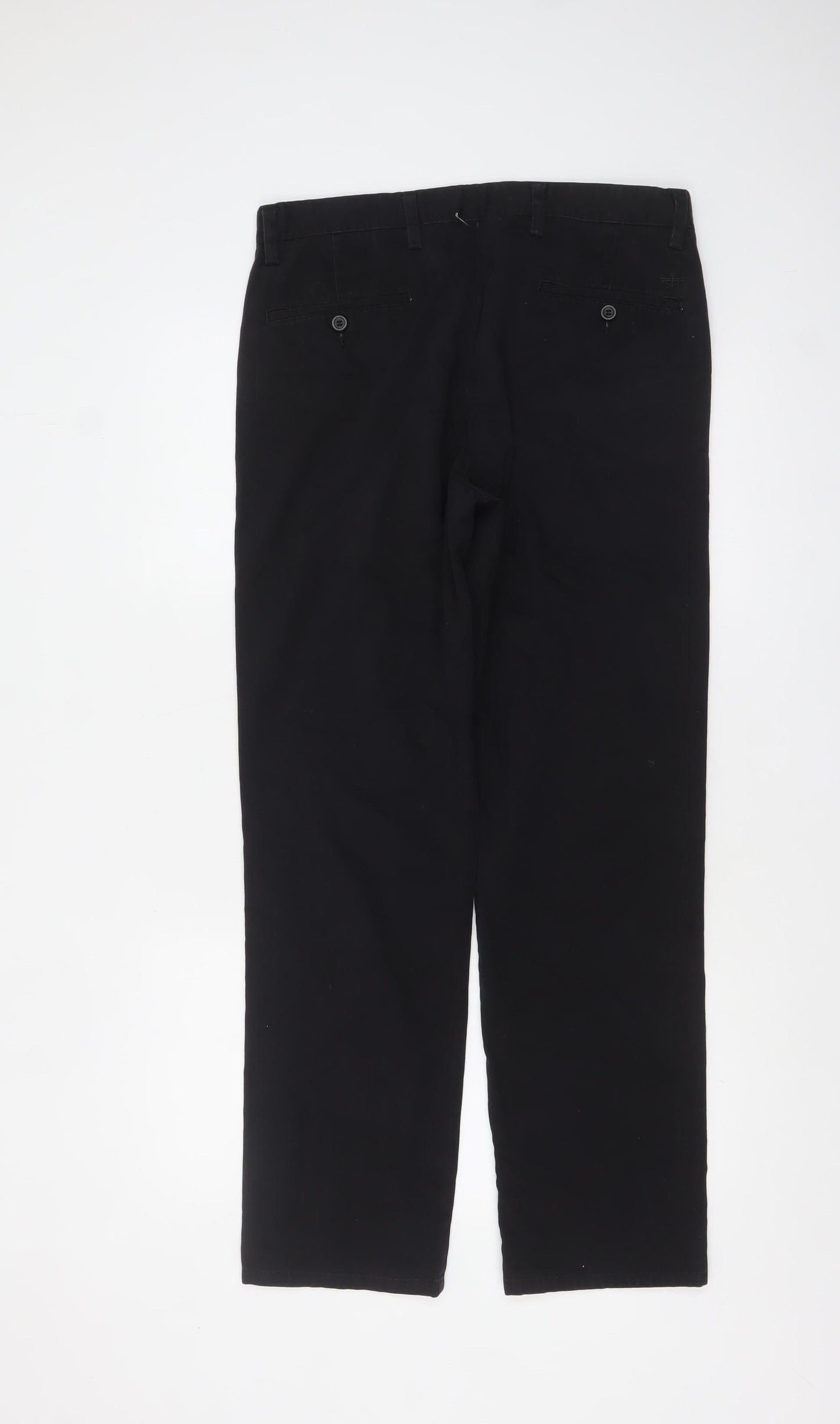 Mens UK Size M DOCKERS Slim Fit Chino Black Trousers