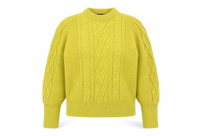Womens UK Size 14 Marks and Spencer Yellow Pullover Jumper