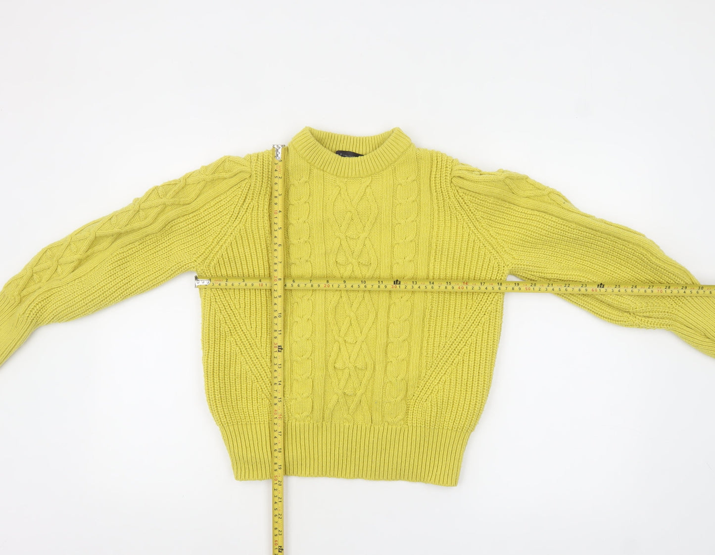 Womens UK Size 14 Marks and Spencer Yellow Pullover Jumper