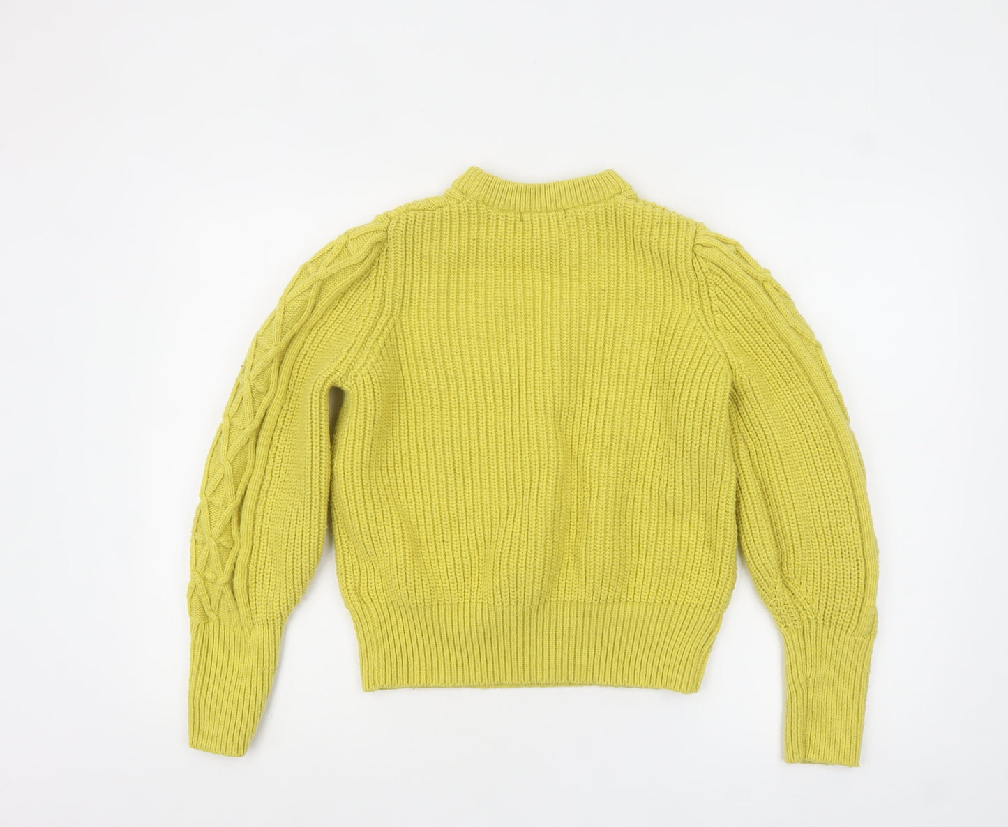 Womens UK Size 14 Marks and Spencer Yellow Pullover Jumper