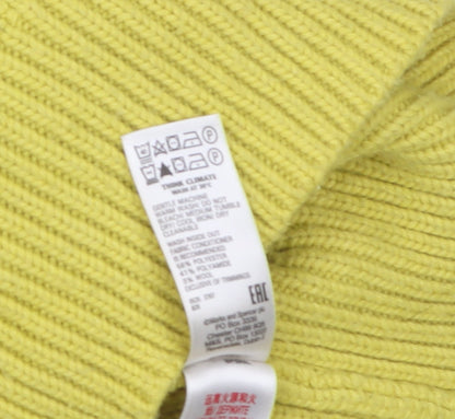 Womens UK Size 14 Marks and Spencer Yellow Pullover Jumper