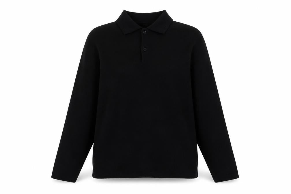 Womens UK Size 12 Zara Black Henley Jumper