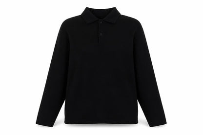 Womens UK Size 12 Zara Black Henley Jumper