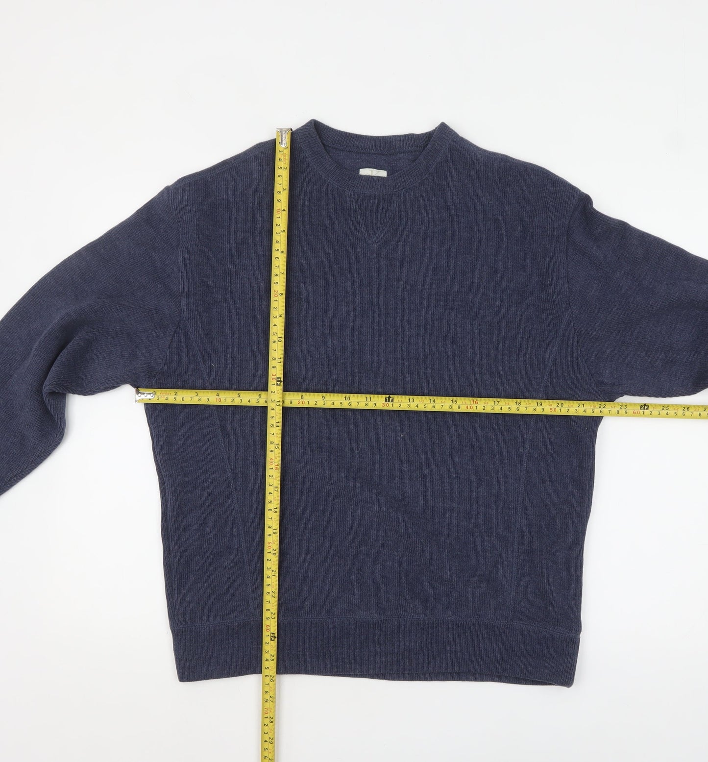 Mens UK Size M Calvin Klein Jeans Blue Pullover Jumper