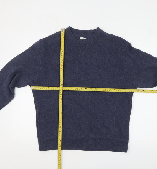 Mens UK Size M Calvin Klein Jeans Blue Pullover Jumper