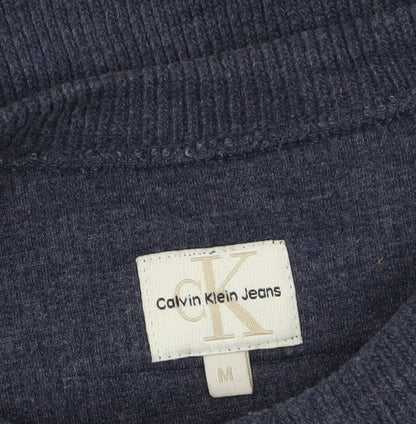 Mens UK Size M Calvin Klein Jeans Blue Pullover Jumper