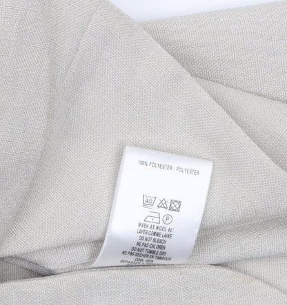Eastex Women Beige Short Sleeve Blazer UK 16 Classic Business Jacket