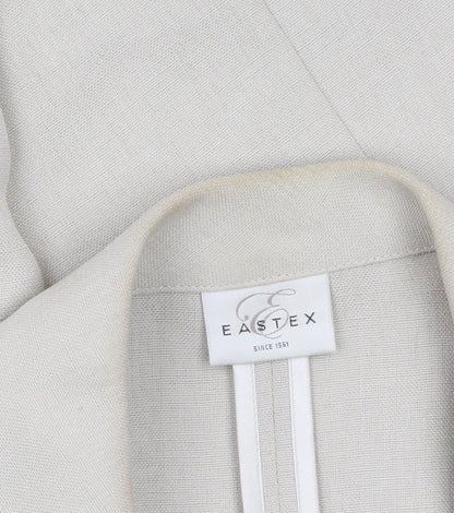 Eastex Women Beige Short Sleeve Blazer UK 16 Classic Business Jacket