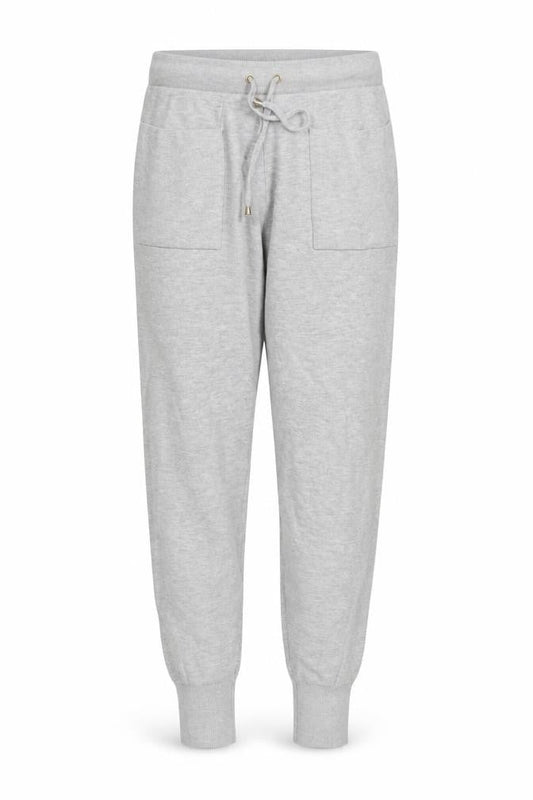 Oasis Women Grey XS Knit Jogger Trousers with Drawstring Waist
