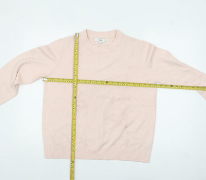 Womens UK Size M Marks and Spencer Pink Pullover Jumper