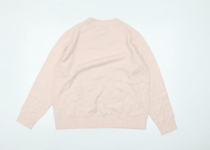 Womens UK Size M Marks and Spencer Pink Pullover Jumper