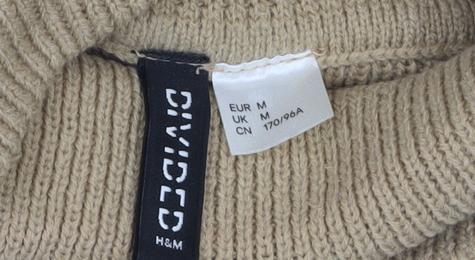 Womens UK Size M H&M Beige Pullover Jumper