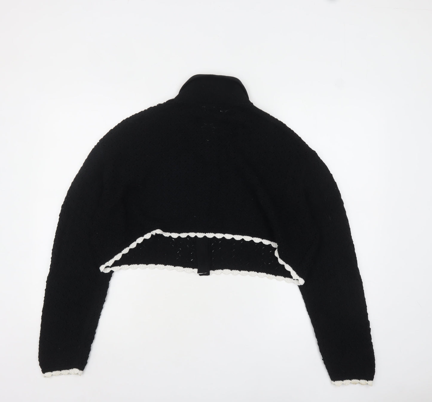 Womens UK Size M ASOS DESIGN Black Cardigan Jumper