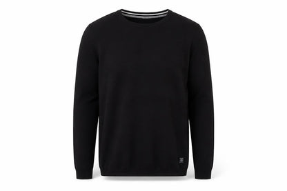 Mens UK Size L Pull&Bear Black Pullover Jumper