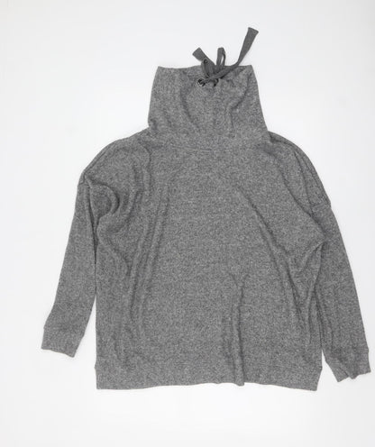 F&F Women’s Grey High Neck Knit Pullover Jumper Size 18
