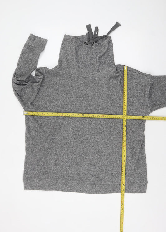 F&F Women’s Grey High Neck Knit Pullover Jumper Size 18