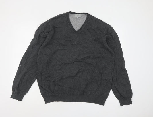 Mens UK Size XL Marks and Spencer Grey Pullover Jumper