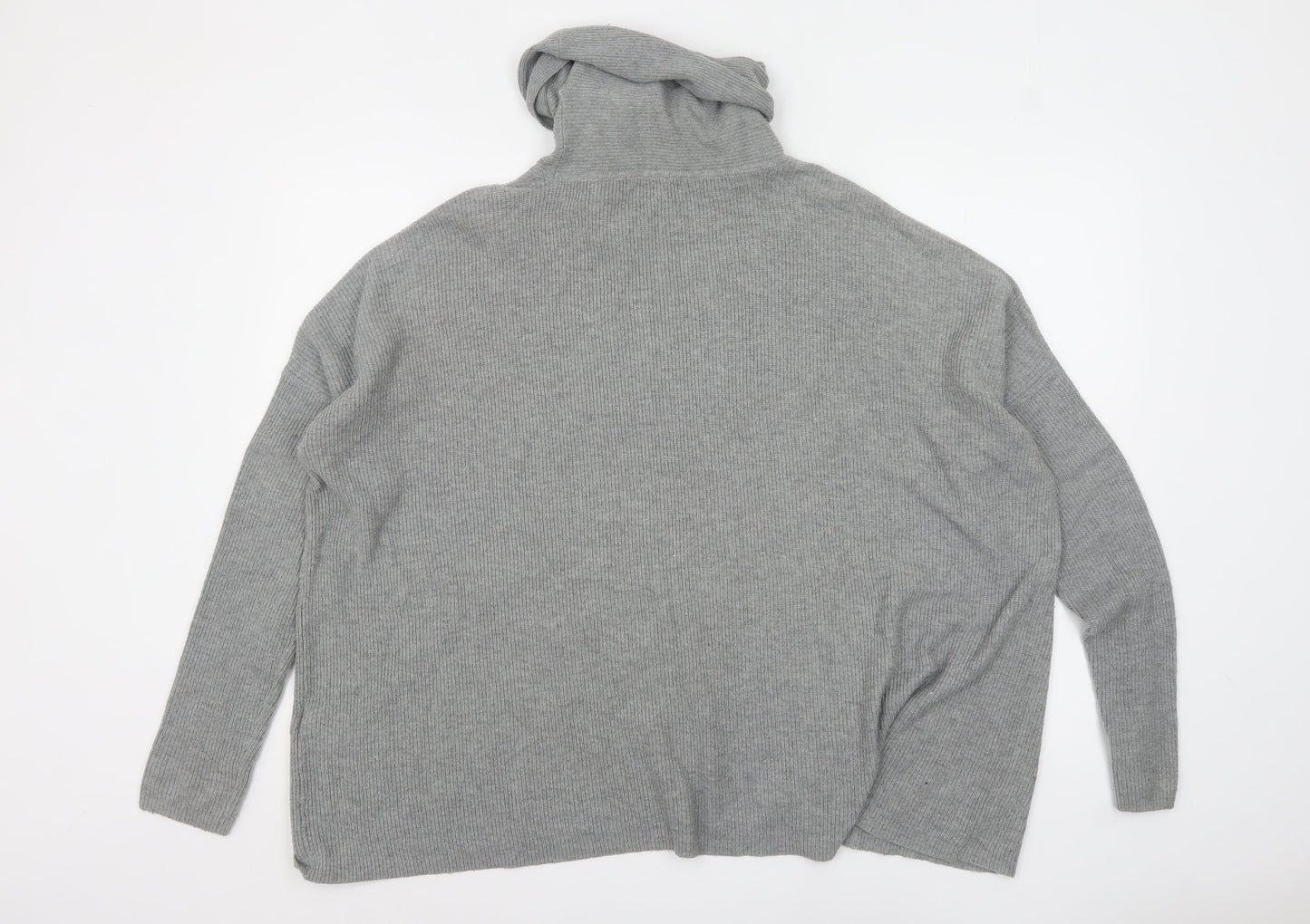 Womens UK Size 12 Warehouse Grey Pullover Jumper
