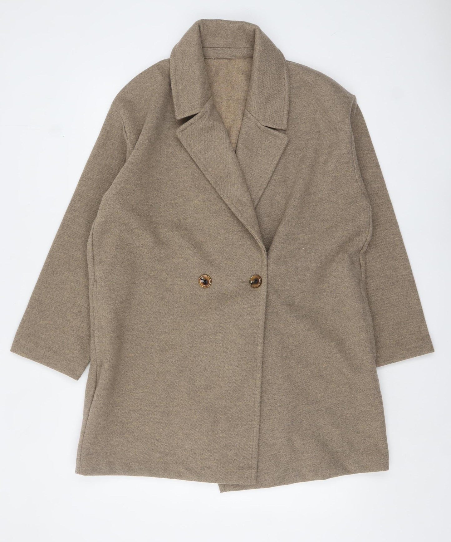 Womens UK Size 14 TU Beige Overcoat
