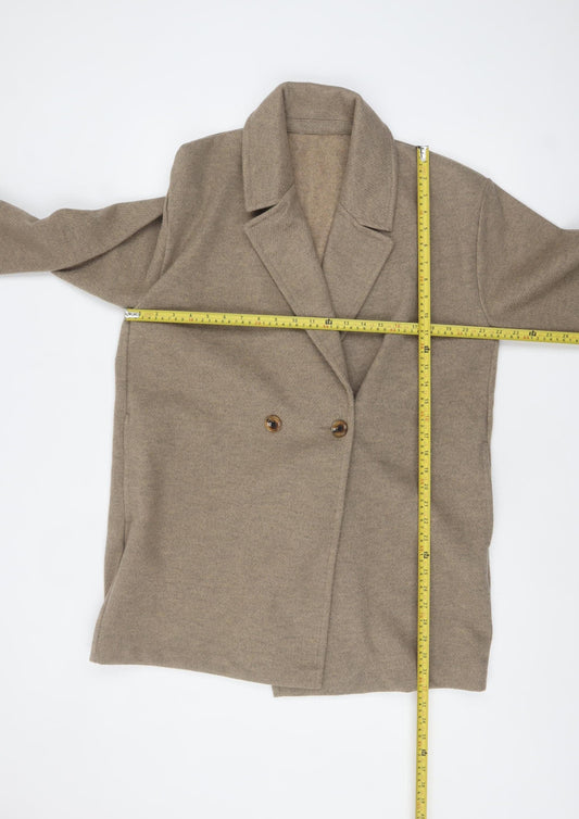 Womens UK Size 14 TU Beige Overcoat