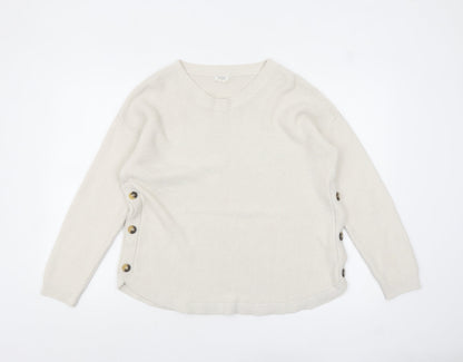 Womens UK Size 14 Fat Face Ivory Pullover Jumper