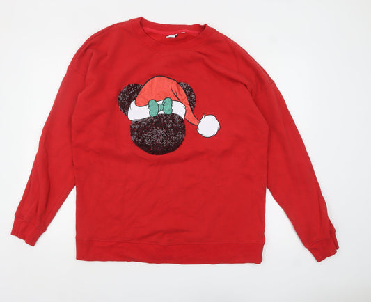 Womens UK Size XL NEXT Red Pullover Sweatshirt