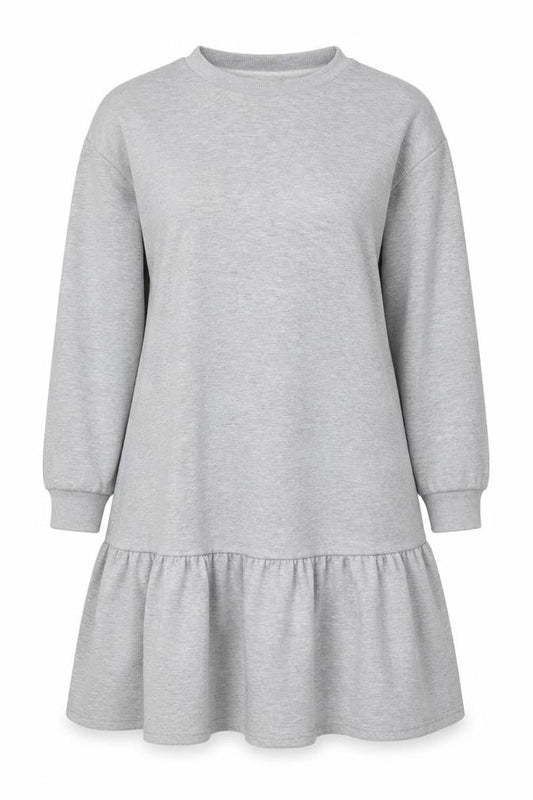 Nutmeg Women Grey Size 16 Long Sleeve Swing Dress