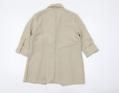 Womens UK Size 10 PRETTYLITTLETHING Regular Beige Blazer