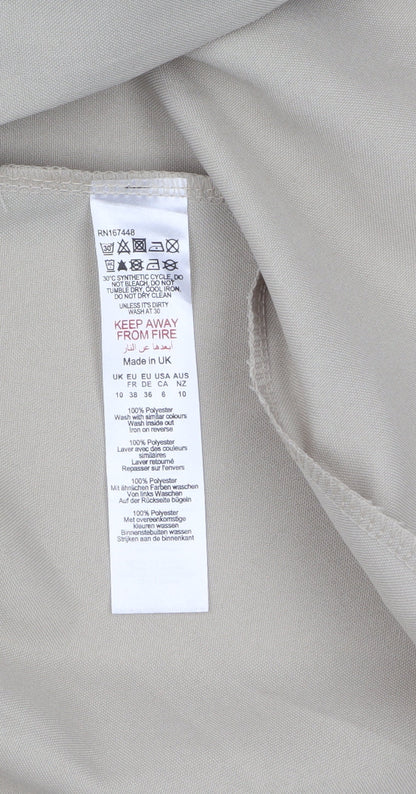 Womens UK Size 10 PRETTYLITTLETHING Regular Beige Blazer