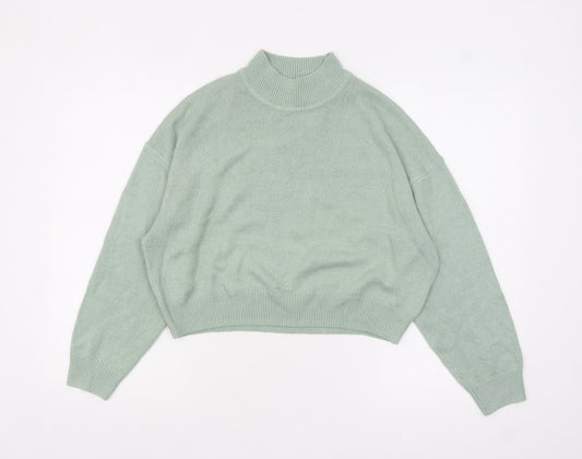 Womens UK Size 12 H&M Green Pullover Jumper