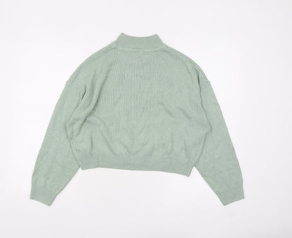 Womens UK Size 12 H&M Green Pullover Jumper