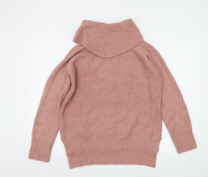 Womens UK Size S Oasis Pink Pullover Jumper