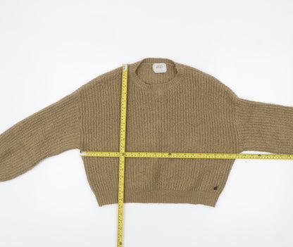 Womens UK Size XS Pull & Bear Beige Pullover Jumper