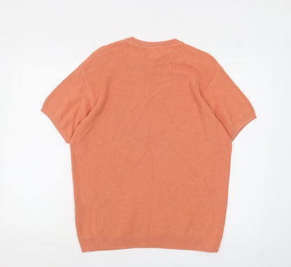 Mens UK Size S Zara Orange  T-Shirt