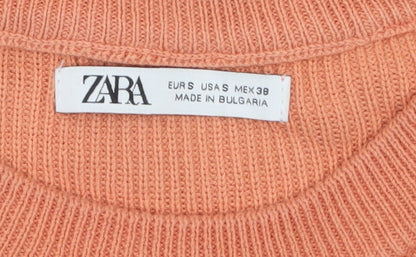 Mens UK Size S Zara Orange  T-Shirt
