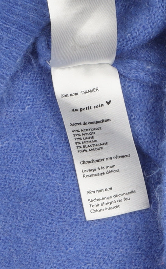 Womens UK Size S Grace & Mila Blue Pullover Jumper