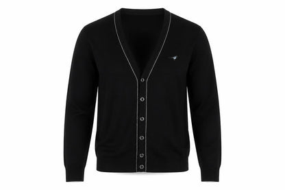 Mens UK Size S River Island Black Cardigan Jumper